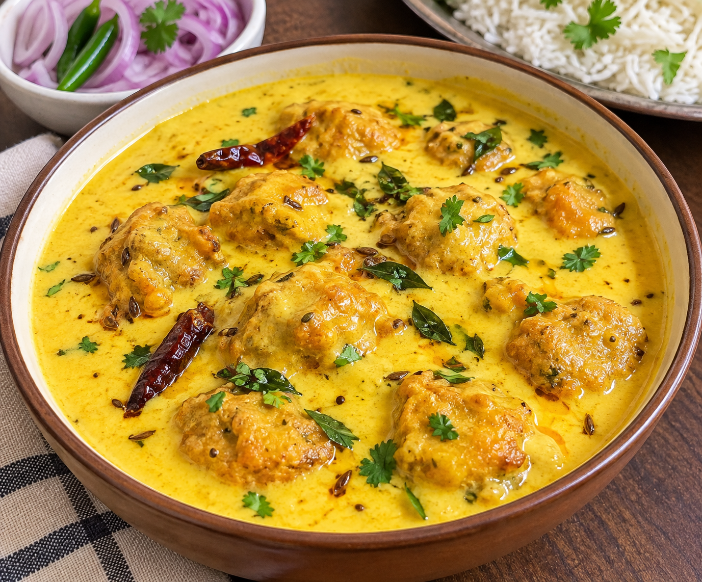 Kadhi Pakora - homemade food in Singapore