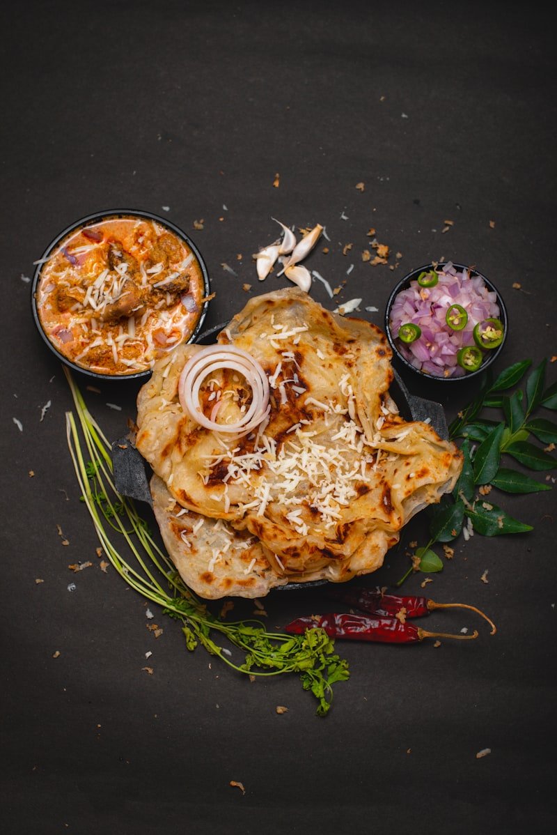 Gobi Paratha with Gobi Masala - homemade food in Singapore